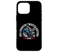 Hill Country Twisted Sisters Motorcycle Design Case for iPhone 16 Pro Max