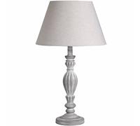 Hill Interiors Aegina Table Lamp (UK Plug) in Light Grey Hill Interiors Light Grey