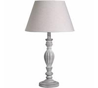 Hill Interiors Aegina Table Lamp (Uk Plug) In Light Grey Light Grey