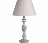 Hill Interiors Aegina Table Lamp (Uk Plug) In Light Grey Light Grey One Size