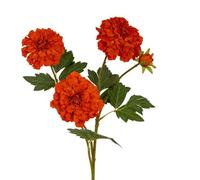 Hill Interiors African Marigold Artificial Flower Spray Red (One Size)