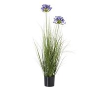 Hill Interiors Agapanthus Artificial Potted Plant (One Size) (Blue/Green)