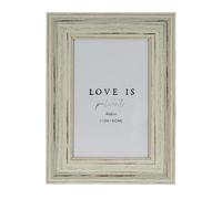 Hill Interiors Alba Single Photo Frame - White - White - 100% Mixed