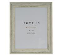 Hill Interiors Alba Single Photo Frame - White - White - 100% Mixed