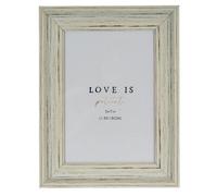 Hill Interiors Alba Single Photo Frame - White - White - 100% Mixed