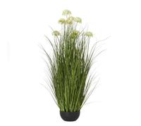 Hill Interiors Allium Artificial Potted Plant White (One Size)