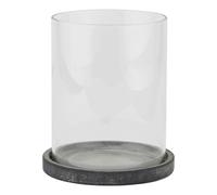 Hill Interiors Amalfi Hurricane Lantern - Grey - One Size - Grey - 100% Mixed