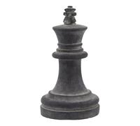 Hill Interiors Amalfi King Chess Piece Grey (28Cm X 16Cm X 16Cm)