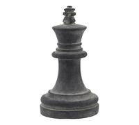 Hill Interiors Amalfi King Chess Piece - Grey - 28cm x 16cm x 16cm - Grey - 100% Mixed