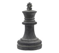 Hill Interiors Amalfi King Chess Piece - Grey - Grey - 28cm x 16cm x 16cm