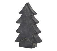 Hill Interiors Amalfi Medium Christmas Tree - Ceramic - L6 X W14 X H24 Cm - Grey