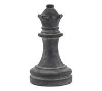 Hill Interiors Amalfi Queen Chess Piece Decoration - Grey - One Size - Grey - 100% Mixed
