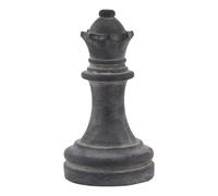 Hill Interiors Amalfi Queen Chess Piece Decoration - Grey - One Size - Grey
