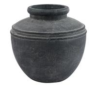 Hill Interiors Amalfi Water Pot - Grey - 30cm x 31cm x 31cm - Grey - 100% Mixed