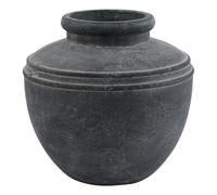 Hill Interiors Amalfi Water Pot - Grey - 30cm x 31cm x 31cm - Grey