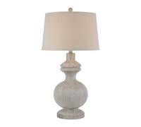 Hill Interiors Amorie Table Lamp (UK Plug) in White Hill Interiors White