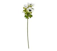 Hill Interiors Anemone Spray Artificial Flower In White White