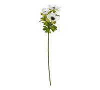 Hill Interiors Anemone Spray Artificial Flower in White Hill Interiors White