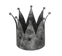 Hill Interiors Antique Crown Candle Holder in Silver Hill Interiors Silver