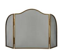 Hill Interiors Antique Look Fire Screen - Brass - Brass - 65cm x 3cm x 65cm - 100% Mixed