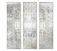 Hill Interiors Antique Look Wall Mirror (Pack of 3) - Bronze - One Size - Bronze - 100% Mixed
