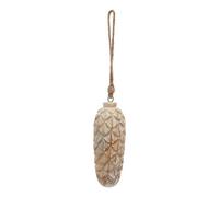 Hill Interiors Antique Pine Cone Bauble 10cm x 6cm x 6cm in Brown | Size: 10 cm x 6 cm x 6 cm Hill Interiors Brown 10 cm x 6 cm x 6 cm