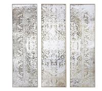Hill Interiors Antiqued Etched Trio Of Wall Mirrors