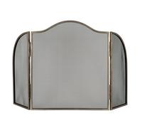 Hill Interiors Antiqued Fire Screen - Metal - L3 X W65 X H65 Cm - Silver