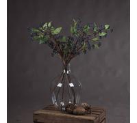 Hill Interiors Artificial Faux Viburnum Berry Spray Blue/green/brown (80Cm)