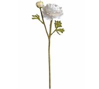 Hill Interiors Artificial Ranunculus Spray in White Hill Interiors White