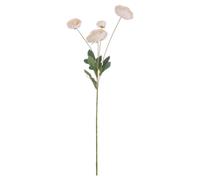 Hill Interiors Artificial Single Stem Ranunculus In Cream Cream