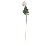 Hill Interiors Artificial Single Stem Tea Rose - Palest Pink - 65cm