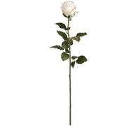 Hill Interiors Artificial Traditional Rose - White - One Size