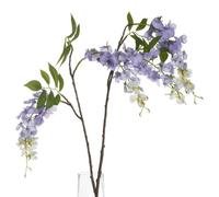 Hill Interiors Artificial Wisteria Plant - Lilac - One Size - Lilac - 50% Plastic/50% Fabric