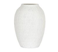 Hill Interiors Ashen Medium Tall Vase - Ceramic - L20 X W20 X H27 Cm - White