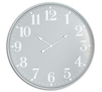 Hill Interiors Ashmount Wall Clock - Grey - 80cm x 5cm x 80cm - Grey - 100% Mixed