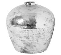 Hill Interiors Astral Hammered Vase Silver (38Cm X 39Cm X 39Cm)