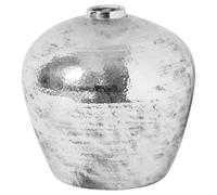 Hill Interiors Astral Hammered Vase - Silver - 38cm x 39cm x 39cm - Silver - 100% Mixed