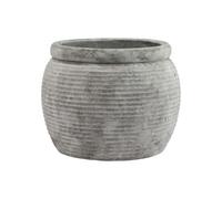 Hill Interiors Athena Rounded Rim Plant Pot White (20Cm X 28Cm X 28Cm)