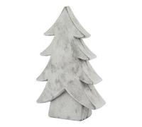 Hill Interiors Athena Stone Large Christmas Tree - Ceramic - L7 X W19 X H32 Cm - White