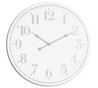 Hill Interiors Aubrey Wall Clock - Metal - L4 X W49 X H49 Cm - White