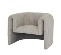 Hill Interiors Avia Mist Armchair With Plush Upholstery And Curved Design