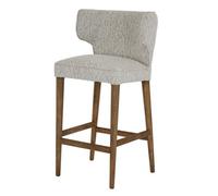 Hill Interiors Avia Mist Barstool - Wood - L56 X W61 X H105 Cm - Grey