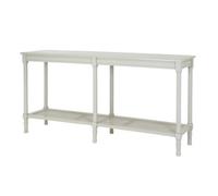 Hill Interiors Belmont Rattan Collection Large Console Table - Wood - L40 X W160 X H80 Cm - White