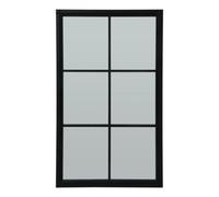 Hill Interiors Black Wood Large Window Mirror