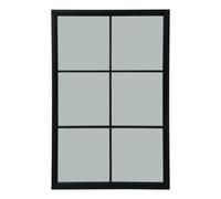 Hill Interiors Black Wood Xl Window Mirror
