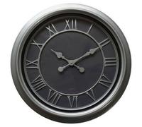 Hill Interiors Bloomsbury Wall Clock In Silver Silver One Size