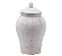 Hill Interiors Bloomville Ginger Jar in Stone Hill Interiors Stone