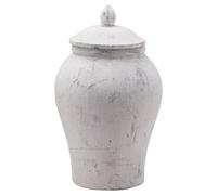 Hill Interiors Bloomville Ginger Jar - Stone - One Size - Stone - 100% Mixed
