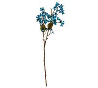 Hill Interiors Blue Vernicia Fordii Spray Artificial Flower - Plastic - L22 X W10 X H63 Cm - Blue